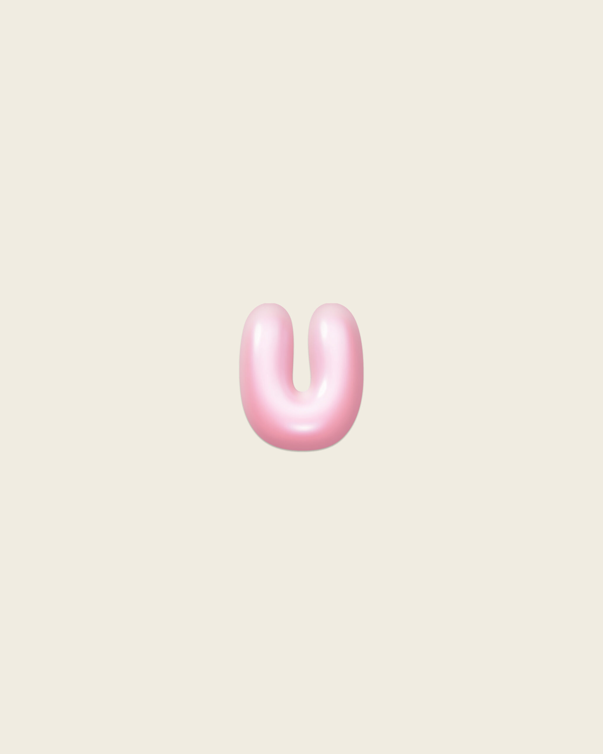 Стикер Bubble «U»