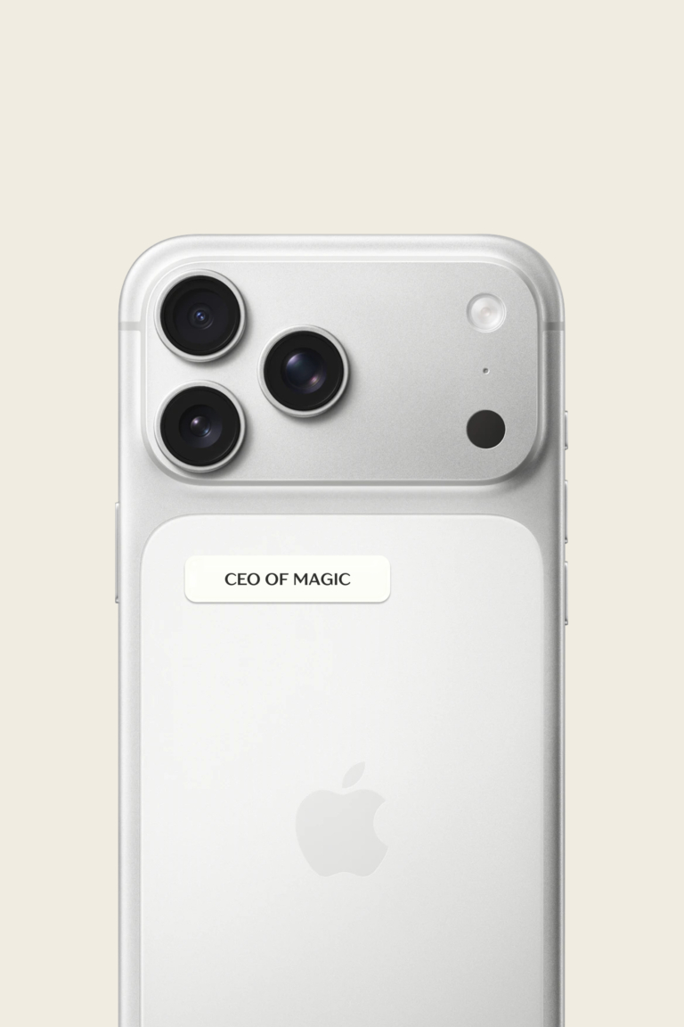 Стикер «CEO of magic» белый