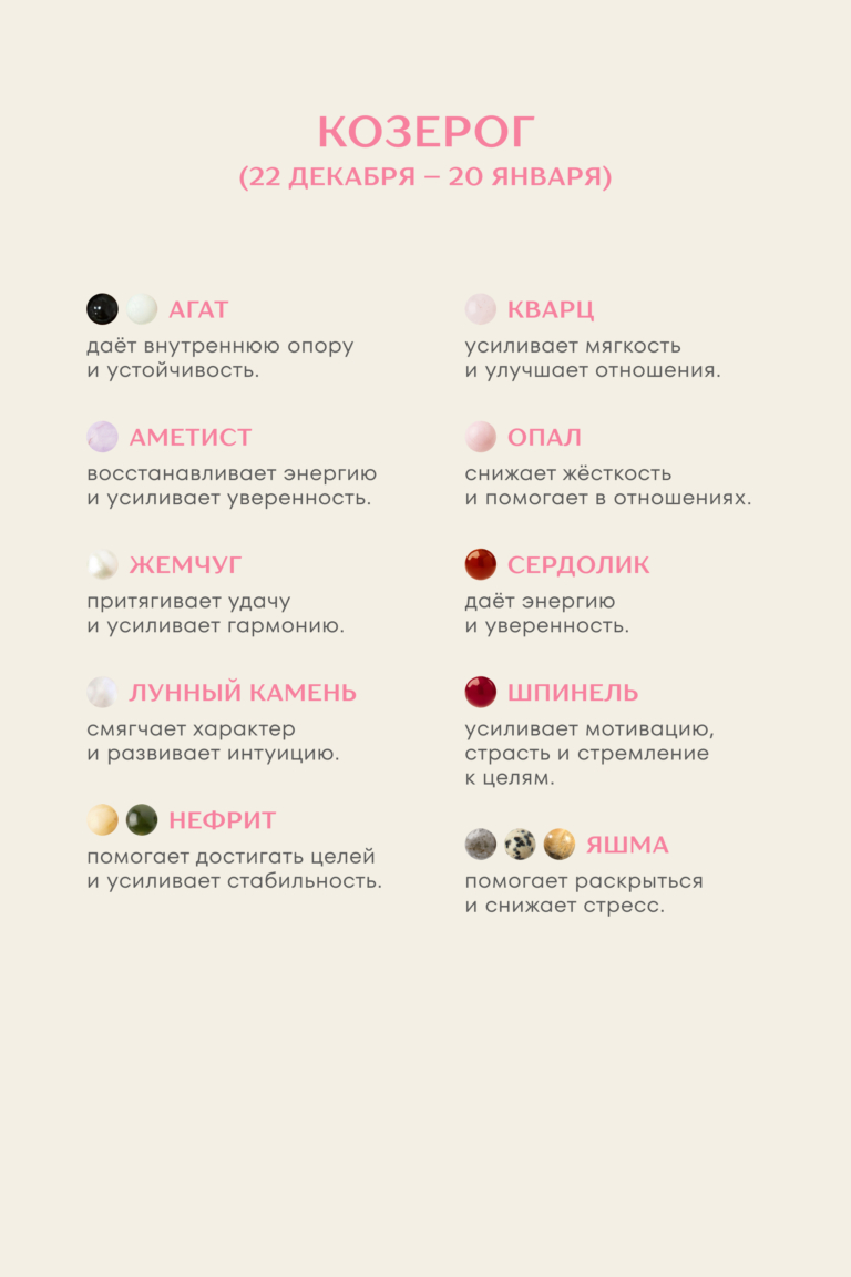 Браслет «Твой талисман — козерог»