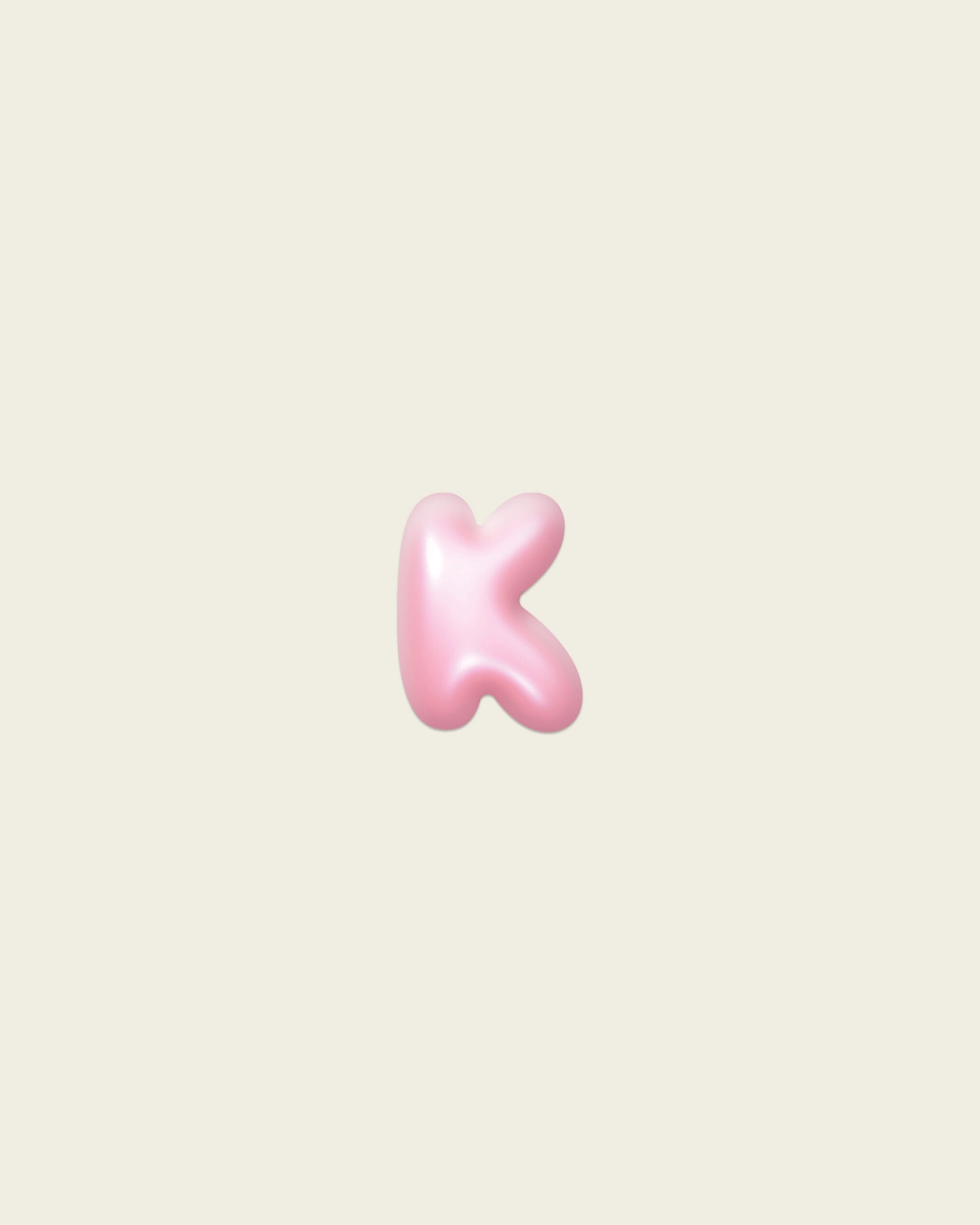 Стикер Bubble «K»
