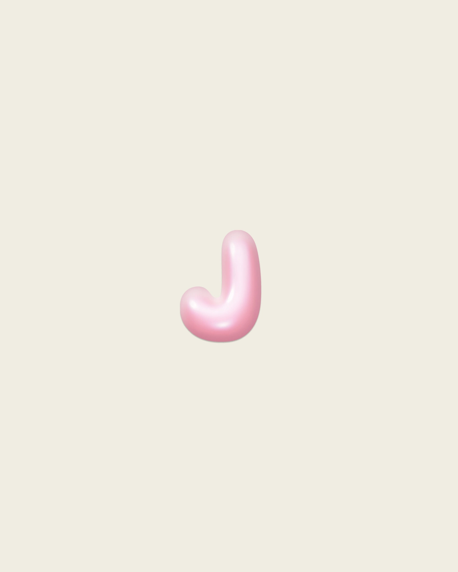 Стикер Bubble «J»