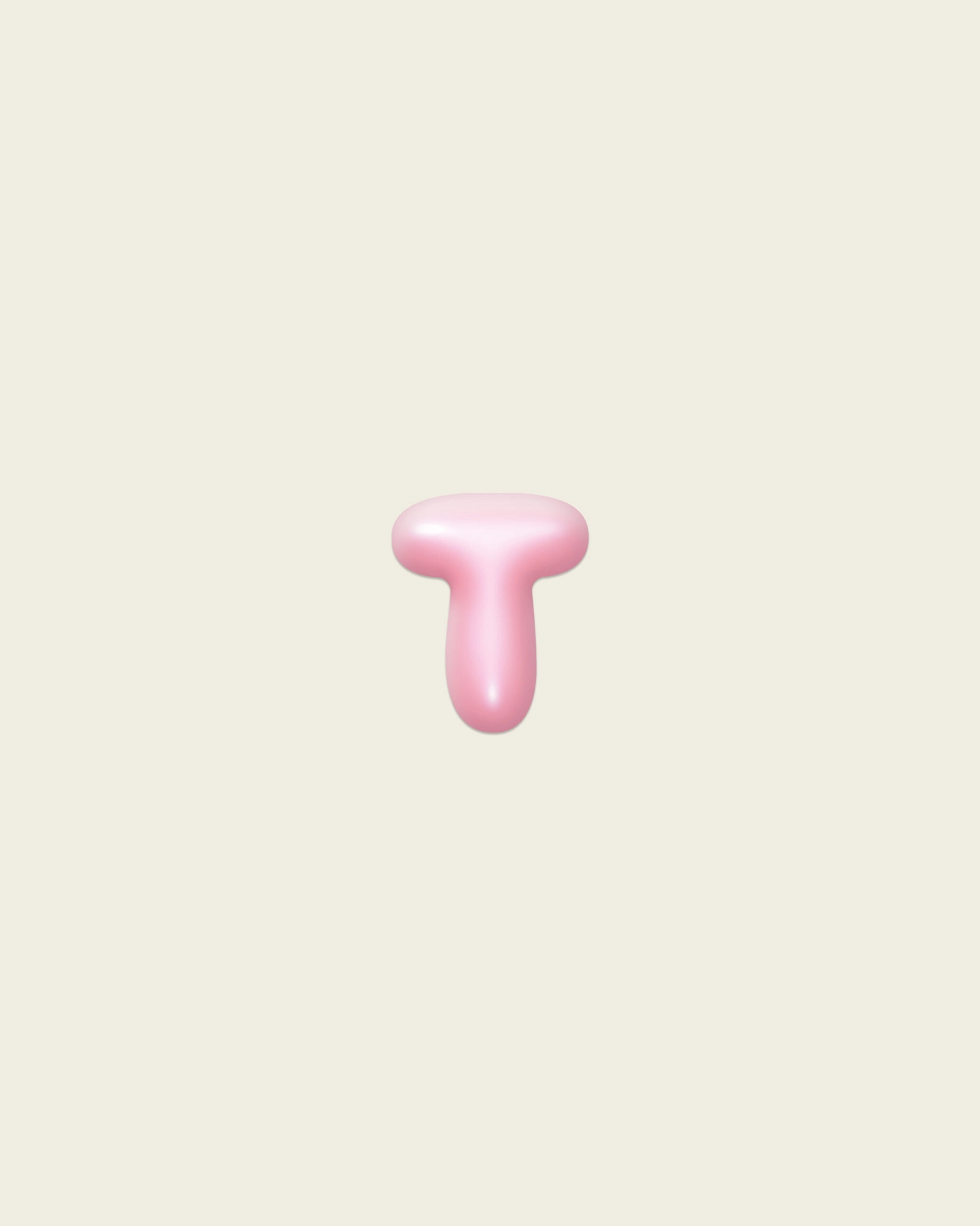 Стикер Bubble «T»