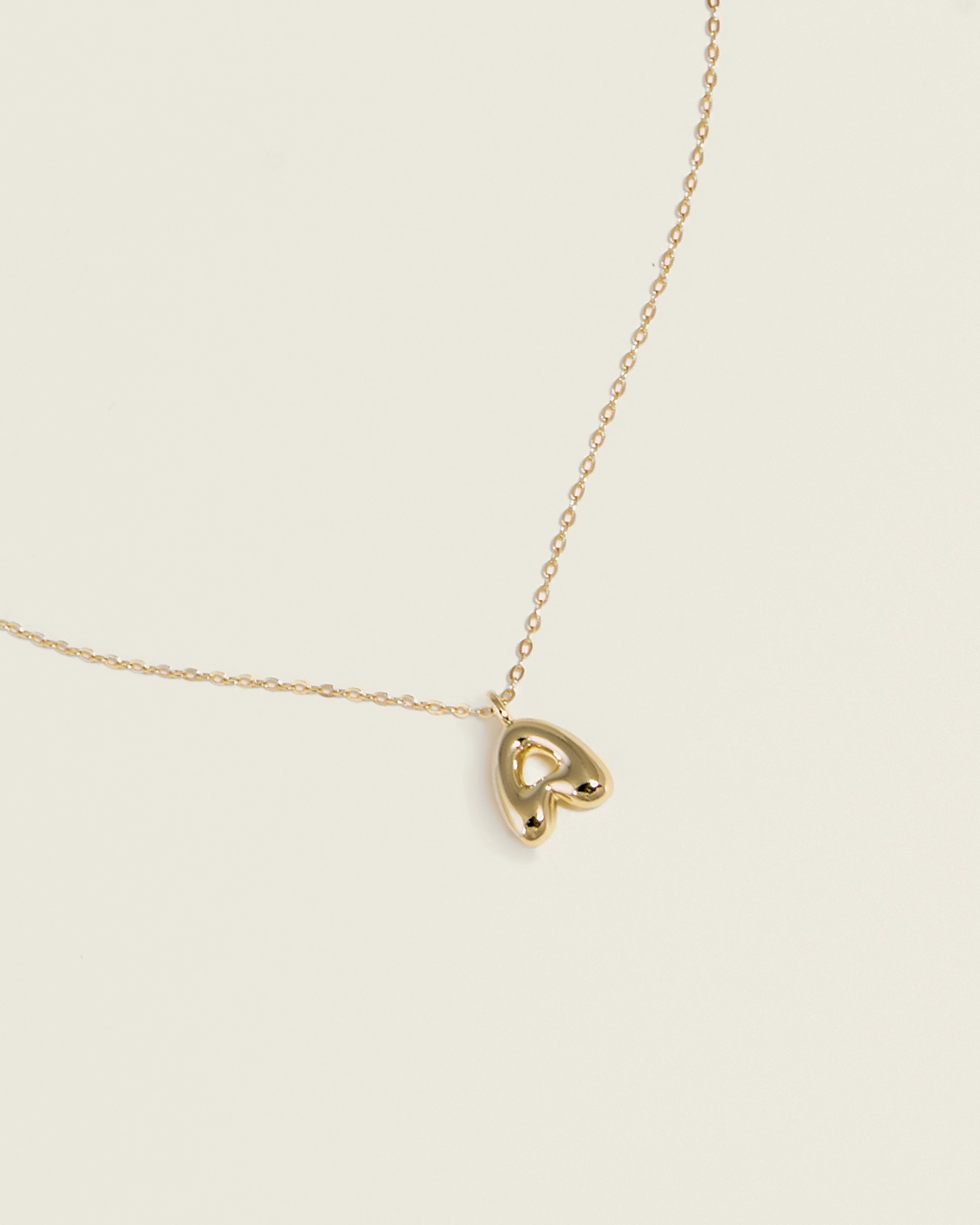 Цепочка с буквой Bubble small gold