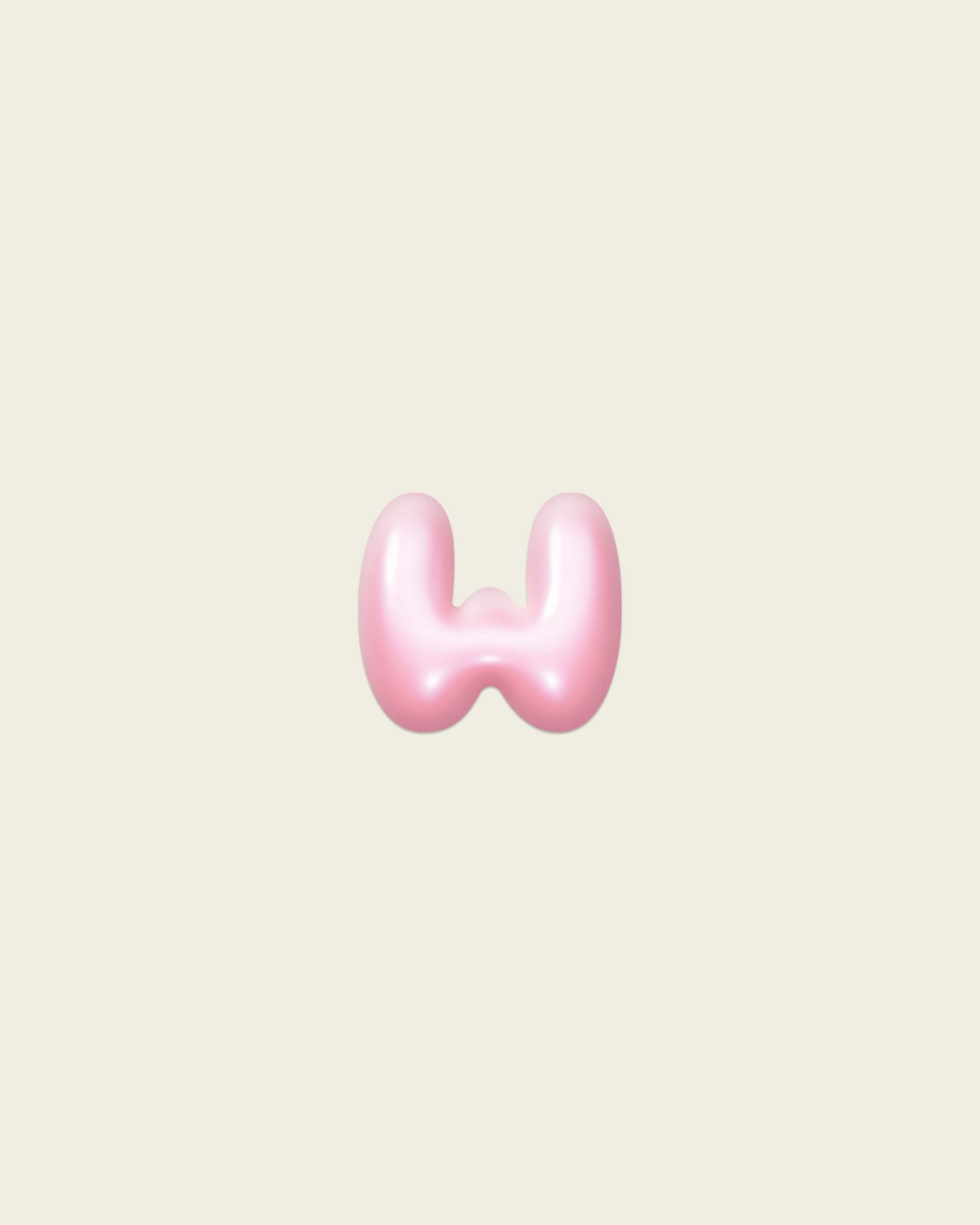 Стикер Bubble «W»