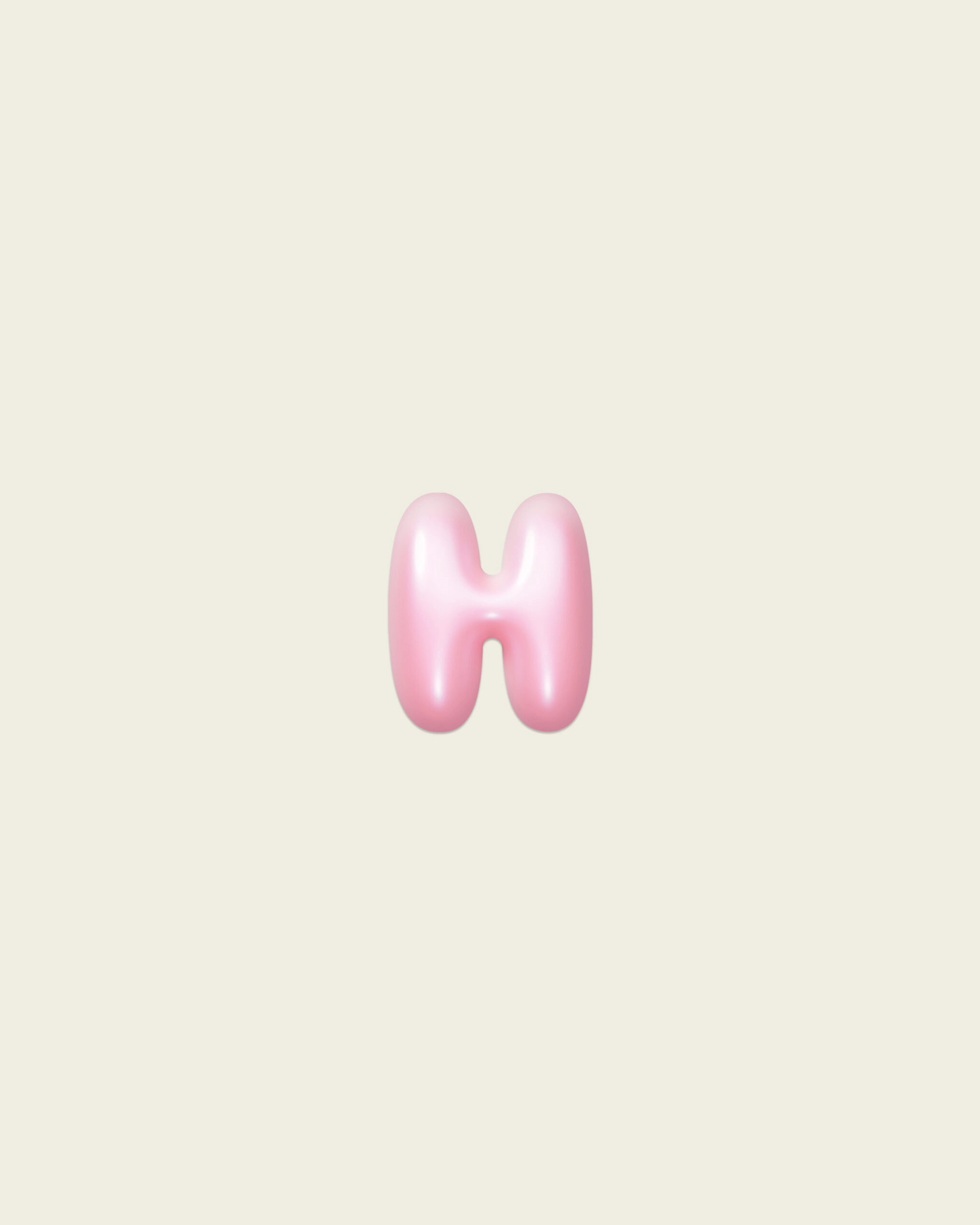 Стикер Bubble «H»